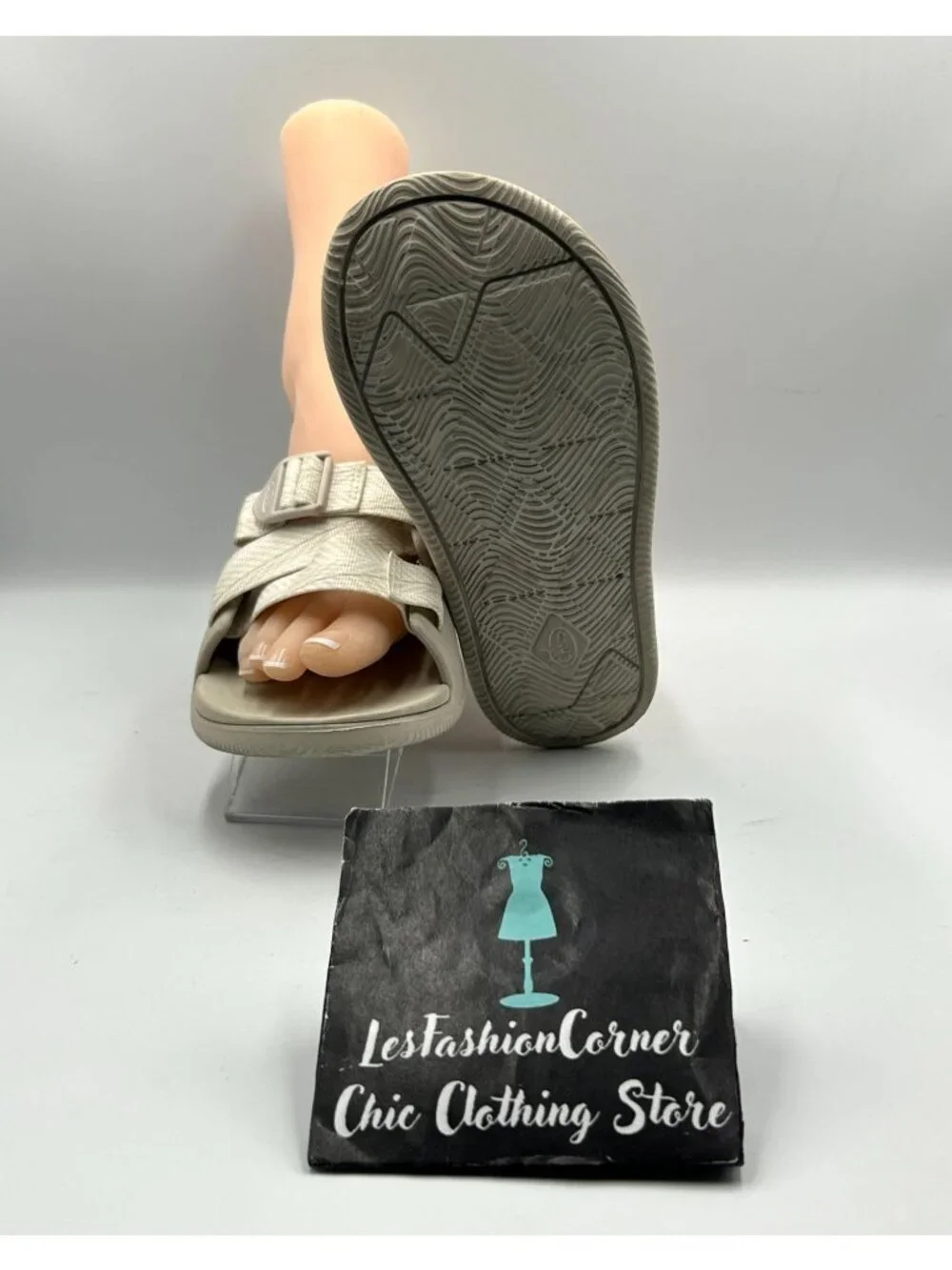 Chaco Women's Beige Chillos Slide Adjustable Straps Size 9 3360 - Picture 3 of 16